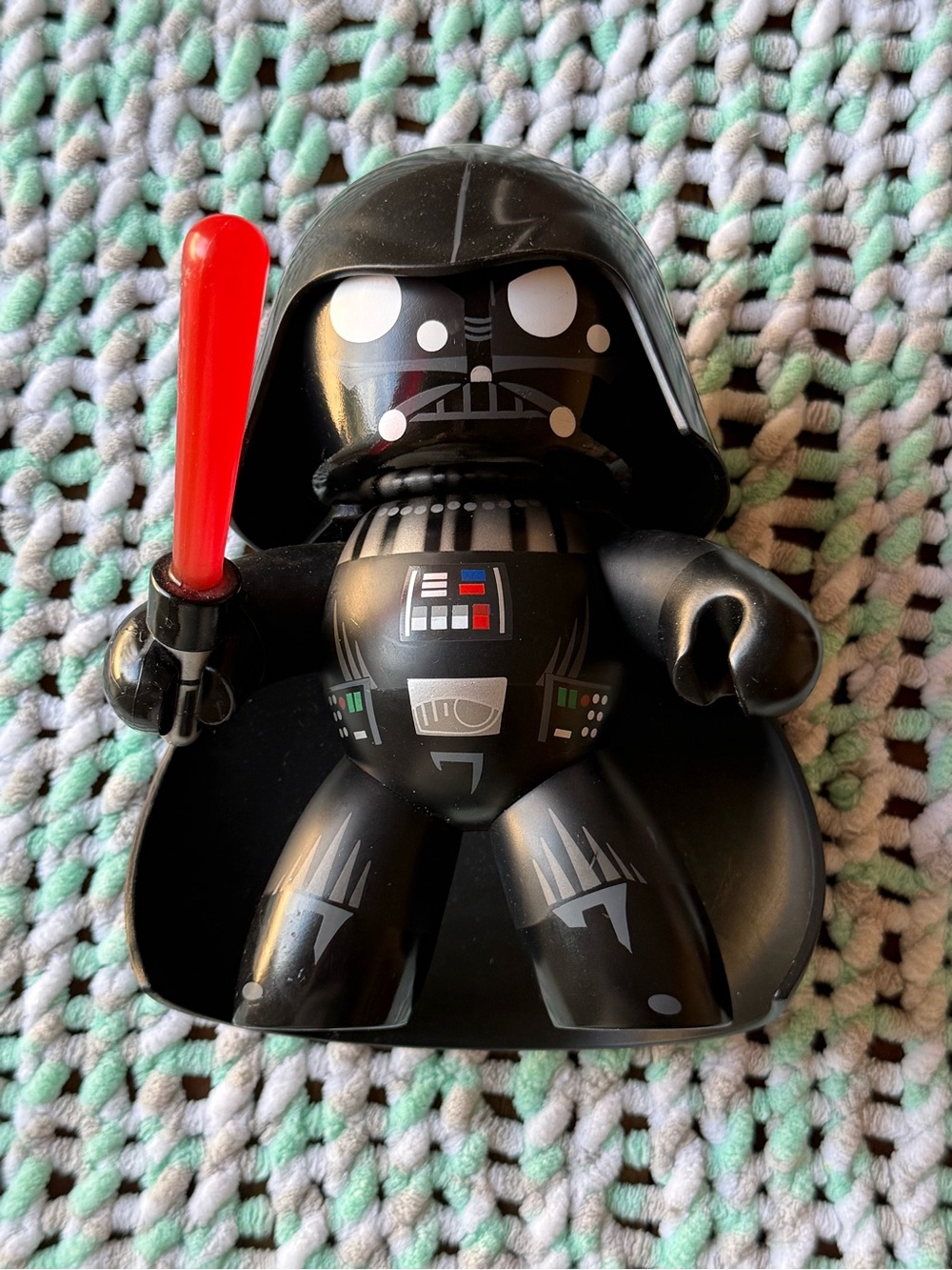 Star Wars Black Darth Vader Figure with Red Lightsaber